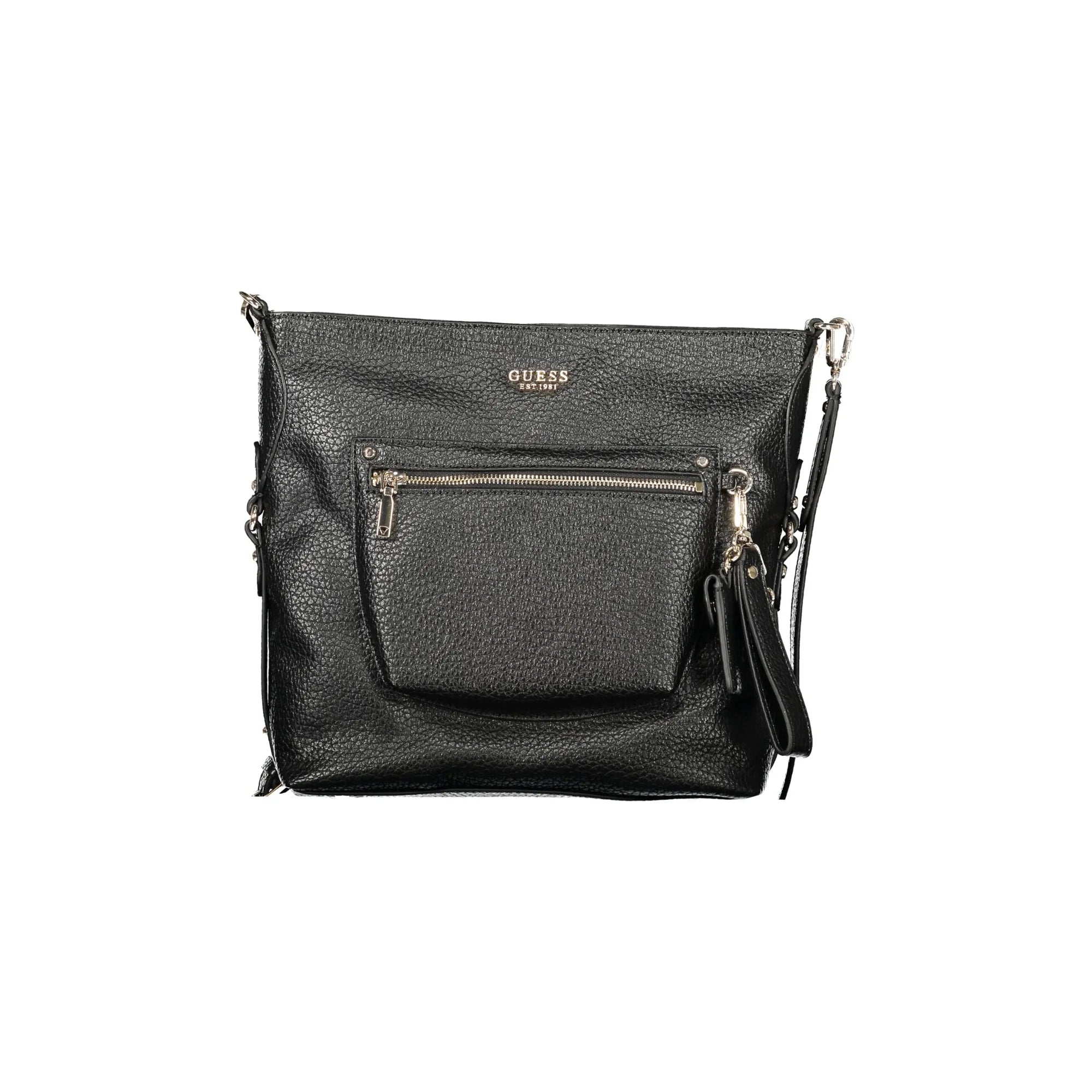 Guess Jeans Borsa a Tracolla Donna Nera Logo Borse Nero - foto prodotto
